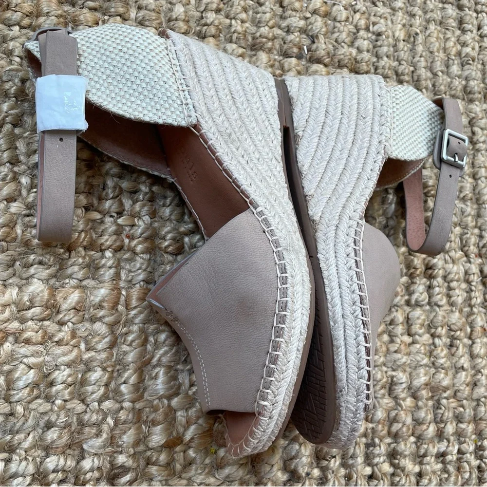 Gentle Souls Espadrille Strap Platform Wedge Sandals size 9 - Picture 7 of 11